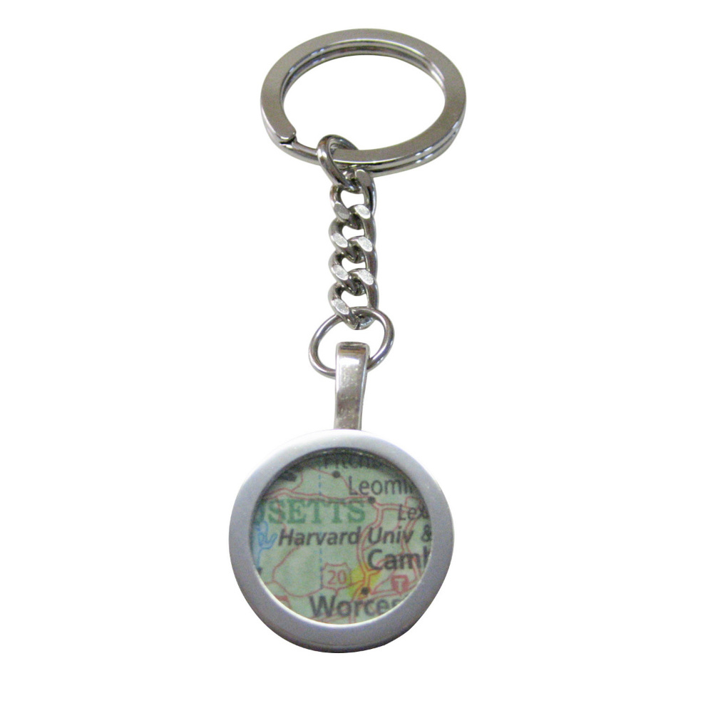 Harvard University Map Pendant Key Chain - image 1